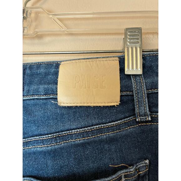 Paige Anessa Jeans High Waist Wide Leg Dark Wash Women's Petite 25 - Picture 4 of 9